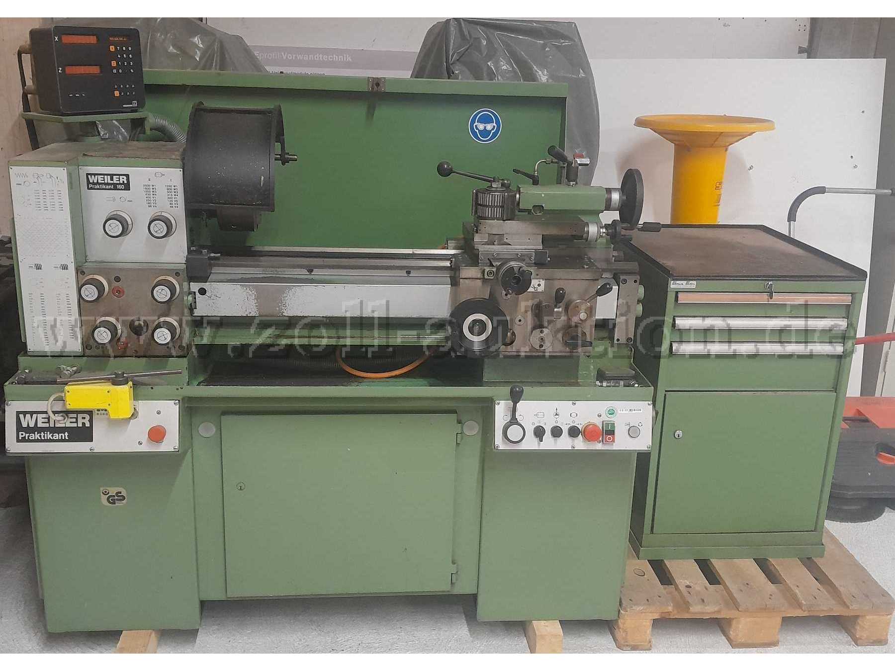 Weiler Praktikant 160 Leit- und Zugspindeldrehmaschine - Ansicht Front