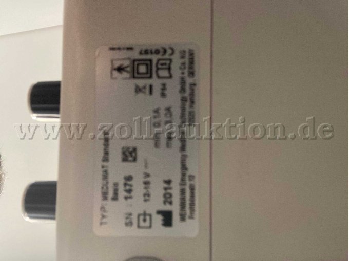 1 Weinmann Medumat Standard2 op LIFE-BASE 3NG met MEDUtrigger enz – foto 5 – kavel bij Zoll-Auktion, Euskirchen