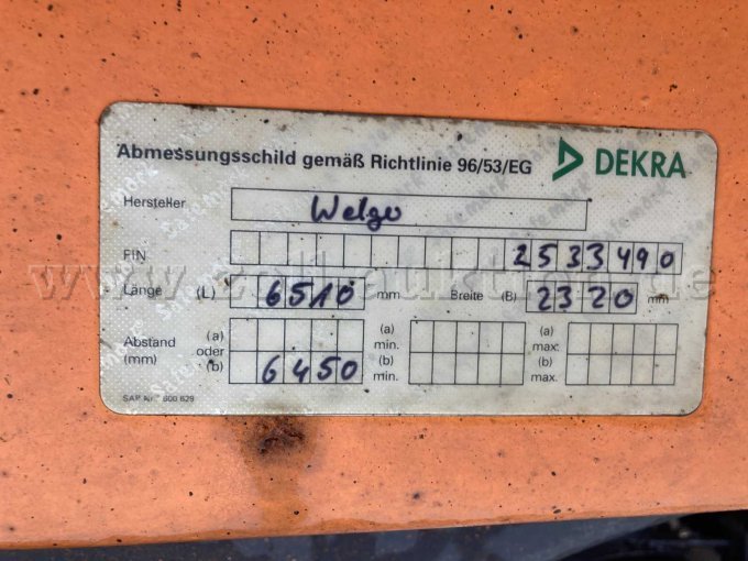 1 Welger 3-Seiten-Kipper – foto 10 – kavel bij Zoll-Auktion, Bersenbrück