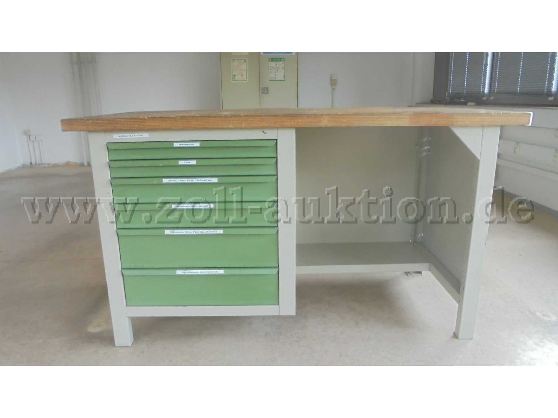 Werkbank mit 6 Schubladen
