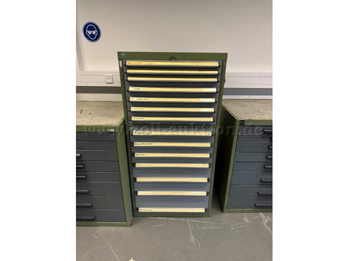 Schubladenschrank mit 14 Schubladen, Hersteller Bott