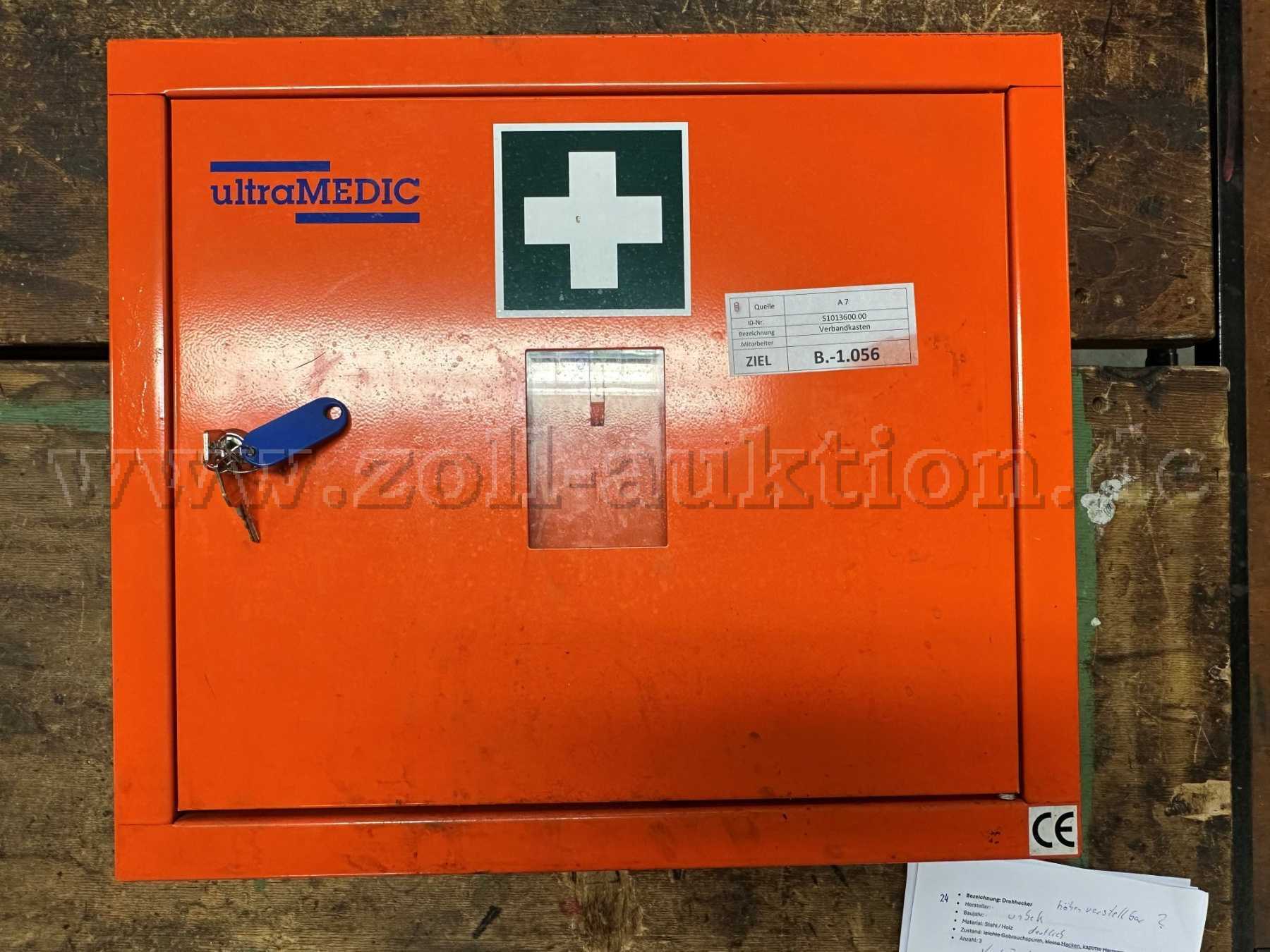 1. Hilfe Kasten ohne Inhalt, Hersteller ultra Medic