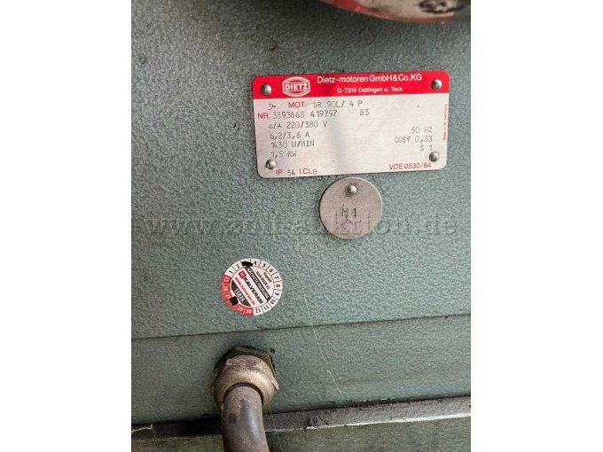 Bremstrommel- und Scheiben- Dreh- und Schleifmaschine  Typschild Motor 2