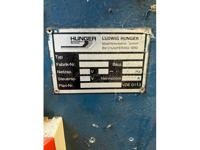 Bandschleifer Typschild