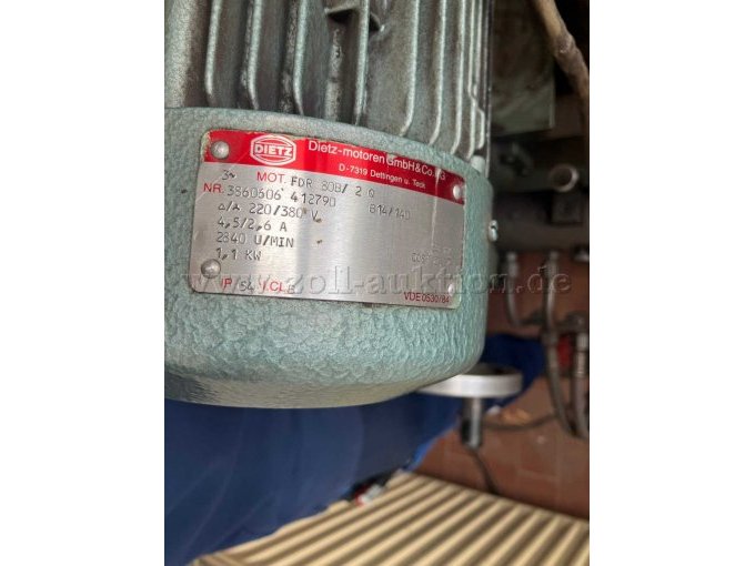 Bremstrommel- und Scheiben- Dreh- und Schleifmaschine Typschild Motor 1