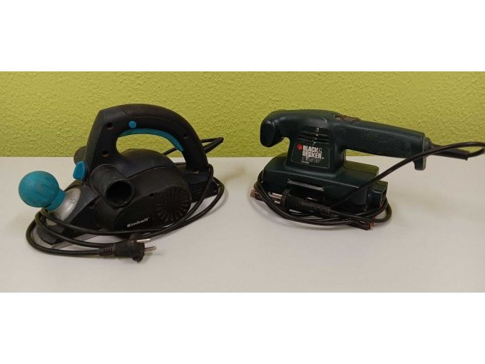 Einhell Elektrohobel + Black&Decker Schwingschleifer