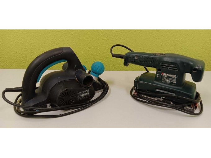 Einhell Elektrohobel + Black&Decker Schwingschleifer