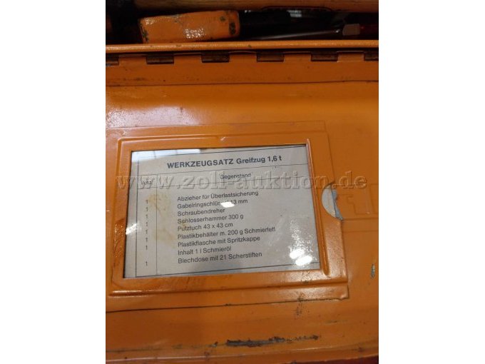 Übersicht Werkzeugsatz mit Transportkiste