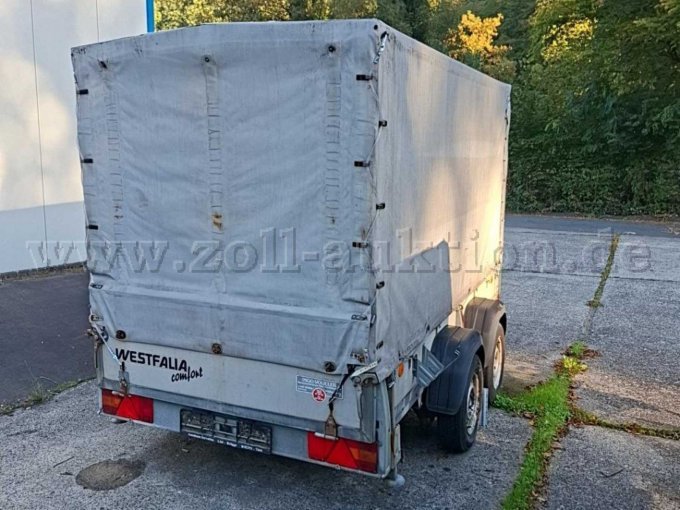 1 Westfalia Anhänger offener Kasten mit Plane – foto 3 – kavel bij Zoll-Auktion, Lüdenscheid