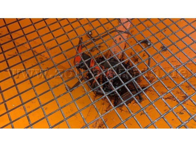 Innenansicht Salztrichter Mahlwerk