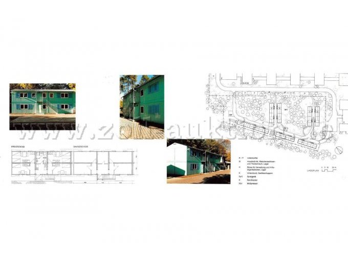 Grundrissplan Container