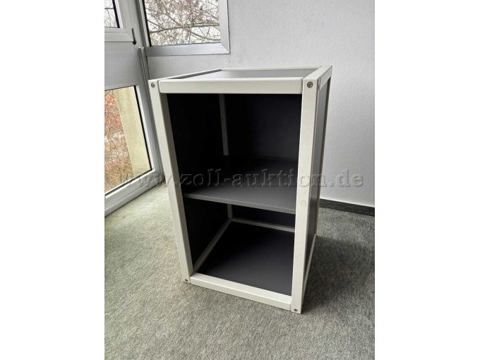Offenes Regal mit Einlegeboden, Flötotto, H74, B45, T45, weiß/anthrazit
