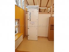 Luftfiltergerät in einer Einrichtung (es stehen bis zu 31 dieser Geräte zur Verfügung)