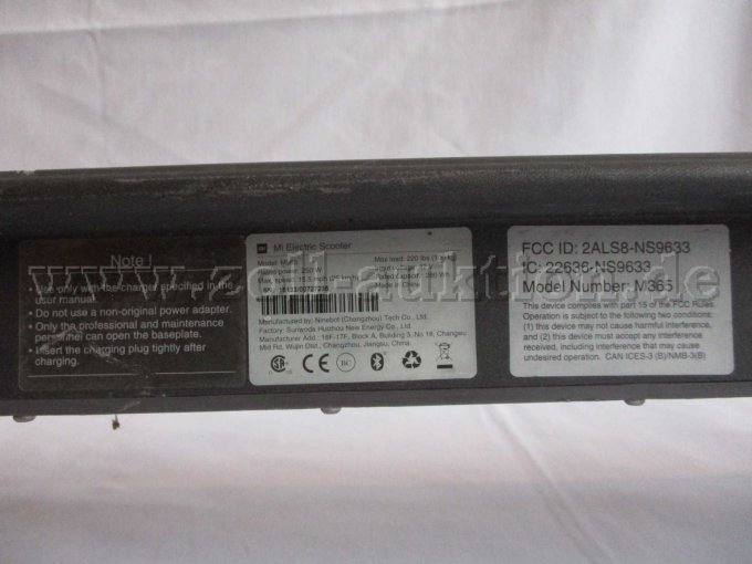 Ansicht Typenschild mit vorhandener CE-Kennung