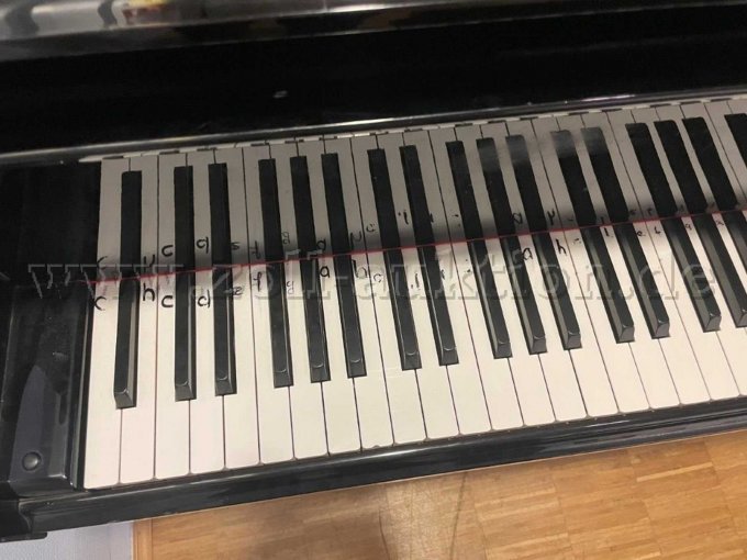 Tastatur mit Beschriftung (Edding)