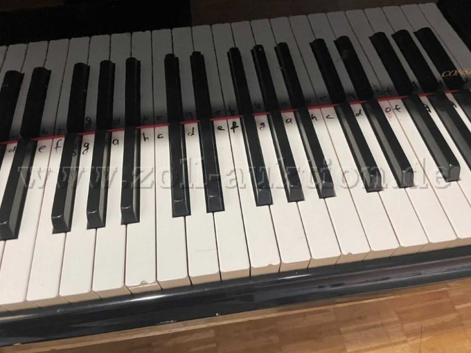 Tastatur mit Beschriftung(Edding)