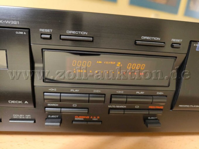 1 Yamaha KX-W 321 Doppelkassettendeck (Tapedeck) – foto 3 – kavel bij Zoll-Auktion, Uelzen
