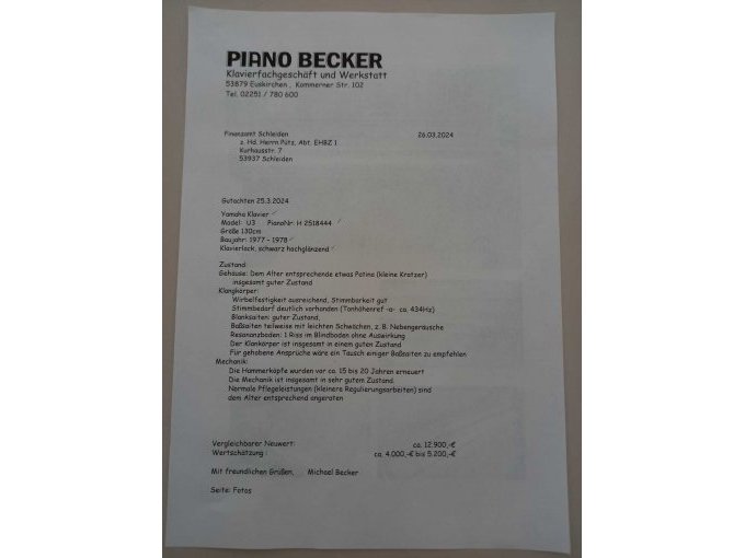 Gutachten vom 25.03.2024