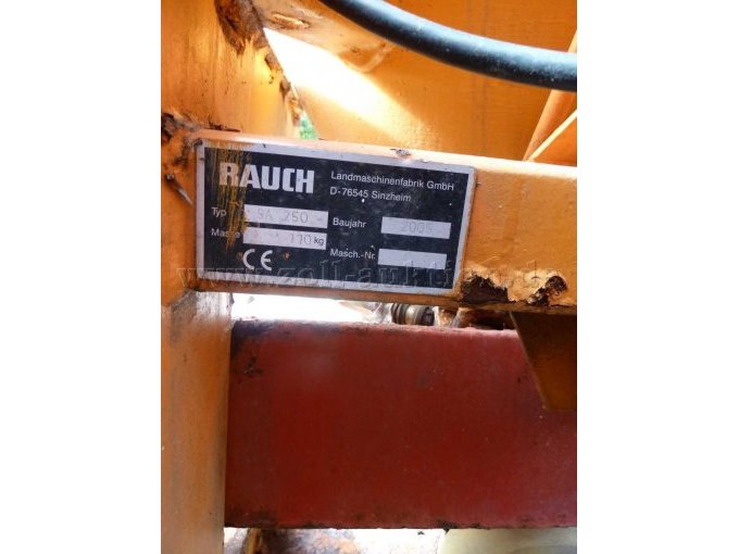 Typenschild Streuer