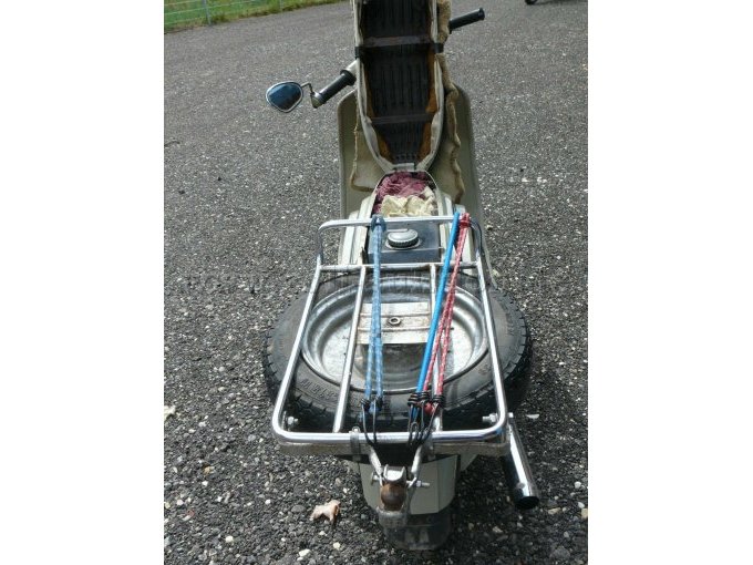 Mokick Gepäckträger mit offener Sitzbank