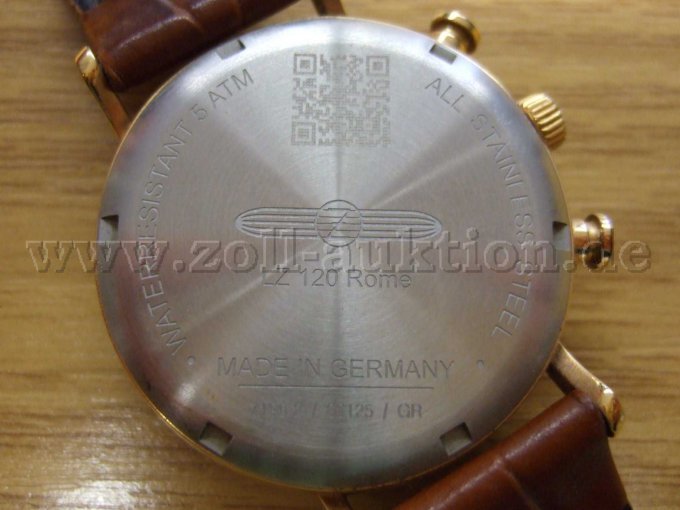 Zeppelin Uhr Rückseite