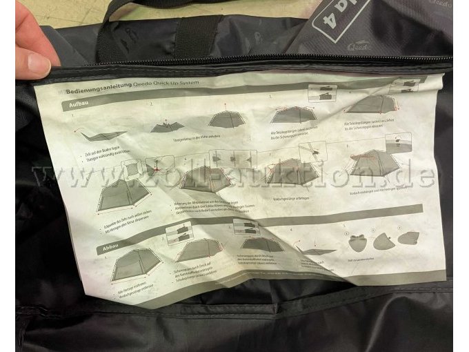 Bedienungsanleitung Zelt