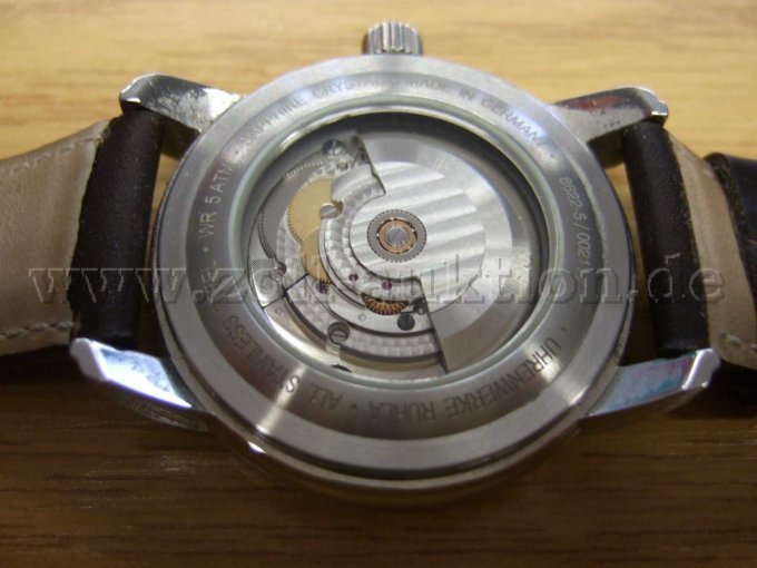 Zeppelin Uhr Gehäuse Unterseite