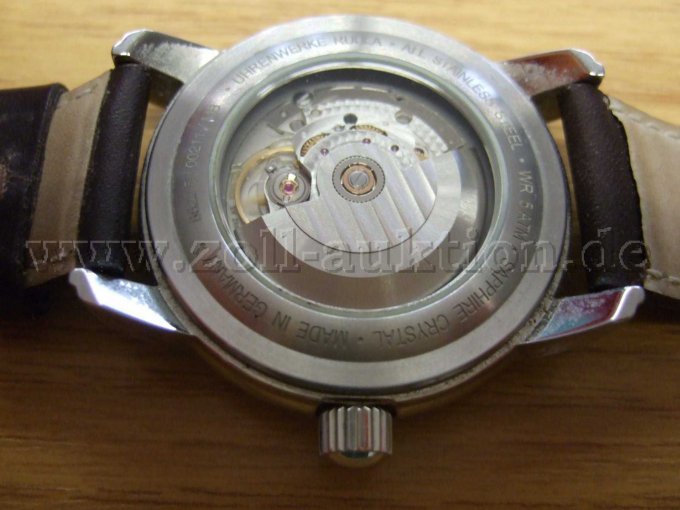 Zeppelin Uhr Gehäuse Unterseite