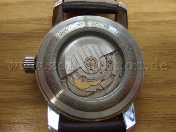 Zeppelin Uhr Gehäuse Unterseite
