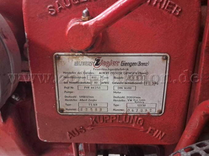 Typenschild Ziegler