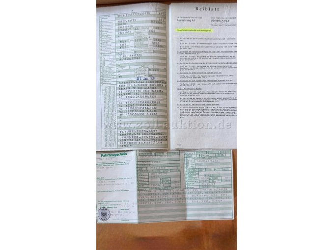 Zulassungspapiere