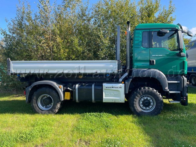 MAN LKW TGS 4x4 - Seitenansicht Ladefläche nicht gekippt