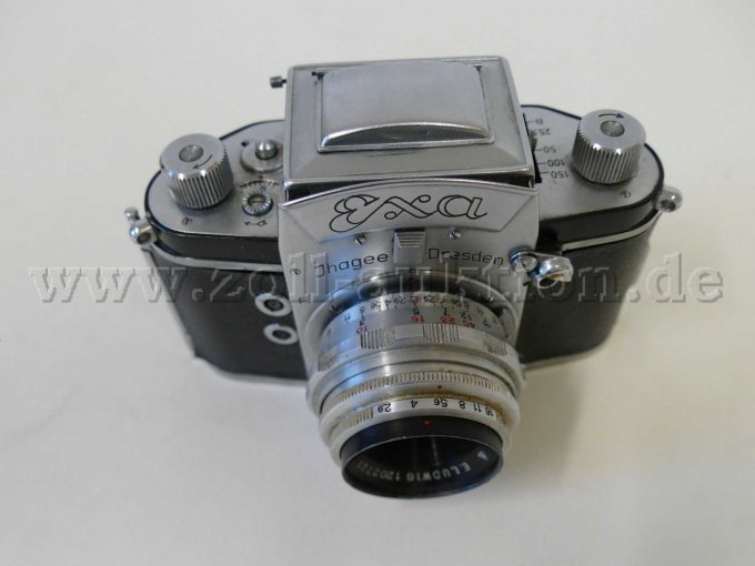 1 analoge camera van het merk EXA, Ihagee Dresden, met belichtingsmeter, tweedehands – foto 2 – kavel bij Zoll-Auktion, Dresden
