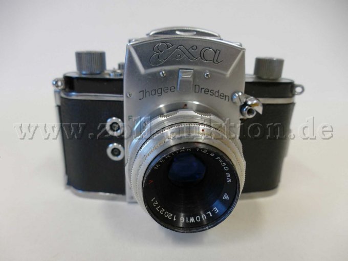 1 analoge camera van het merk EXA, Ihagee Dresden, met belichtingsmeter, tweedehands – foto 7 – kavel bij Zoll-Auktion, Dresden