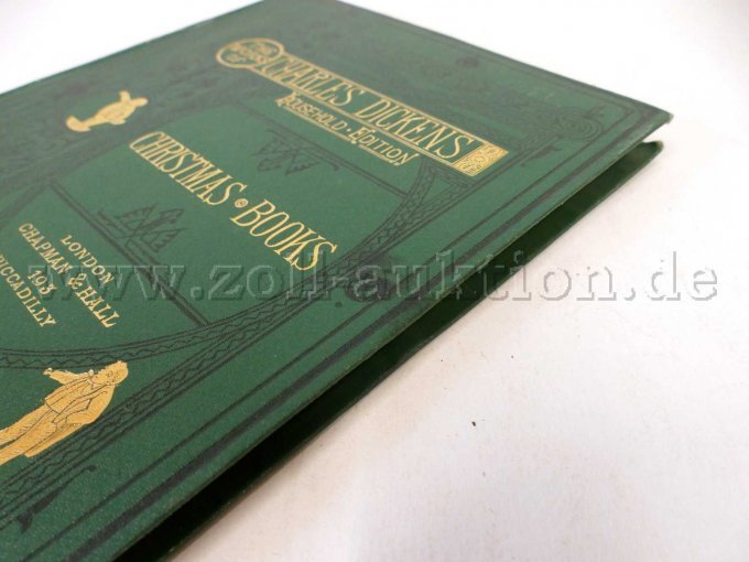 mittig am Einband leicht zusammengedrückt und die schwarze Farbe ist etwas verwischt