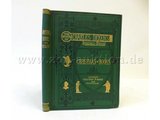 1 antiquarisches Buch - Christmas Books von Charles Dickens, Household Edition