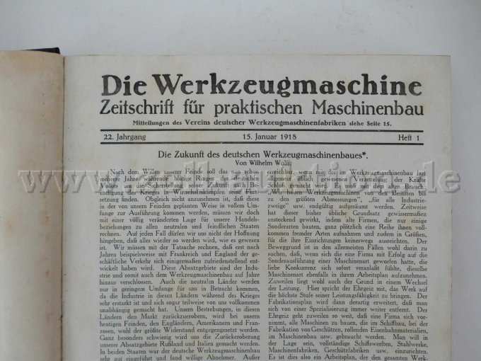 Detailansicht Heft 1 vom 15. Januar 1918