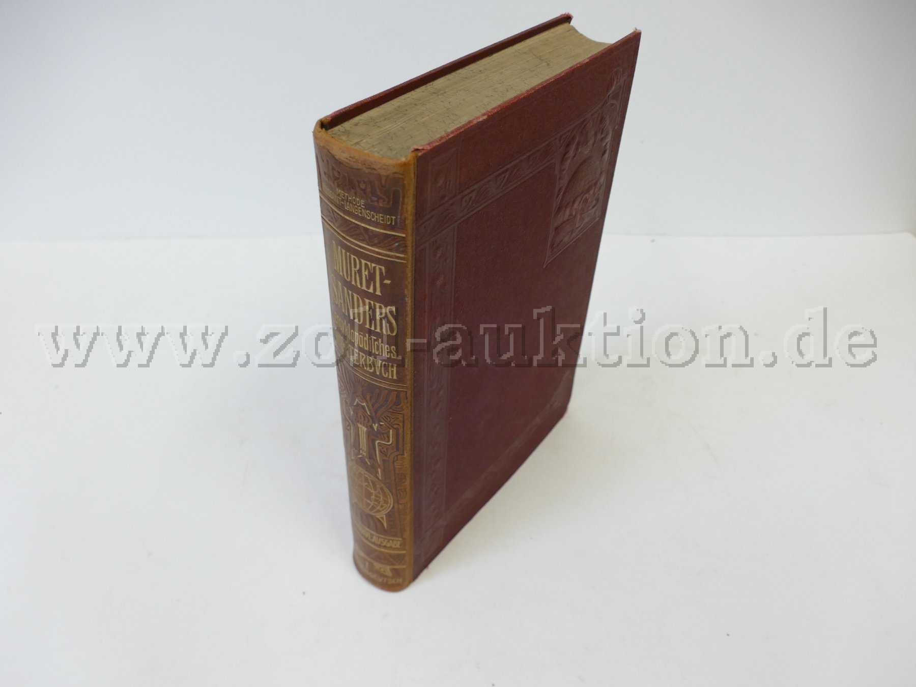 Zoll-Auktion - 1 antiquarisches Buch - Muret-Sanders