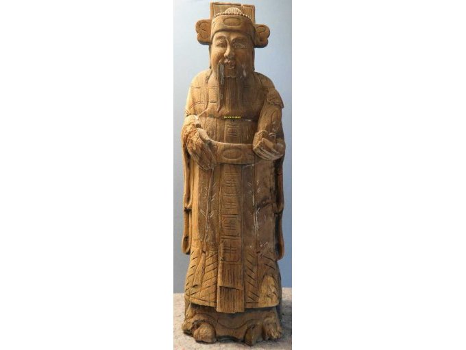 traditionelle asiatische Holzschnitzfigur (Asiatica)