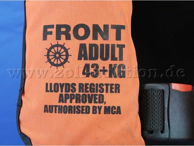 Beschriftung auf der Vorderseite