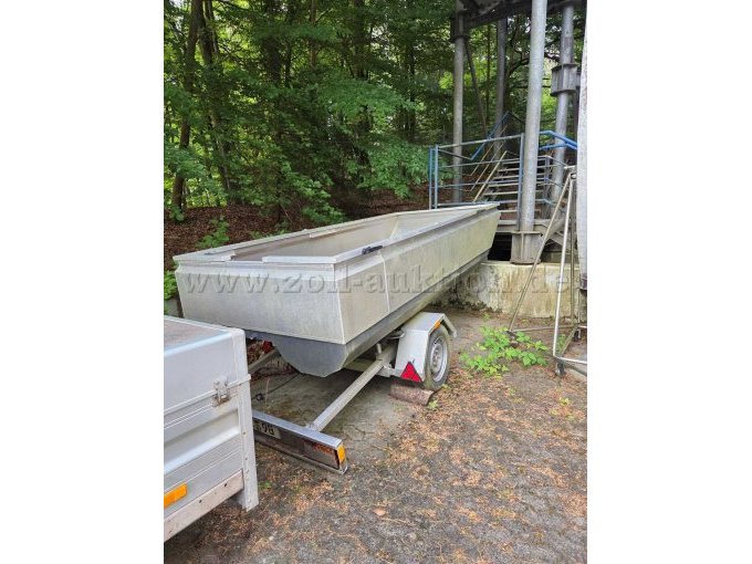 1 defektes Arbeitsboot aus Aluminium von Alu Bau MAACK inkl. Slipwagen und Trailer – foto 2 – kavel bij Zoll-Auktion, Kaiserslautern