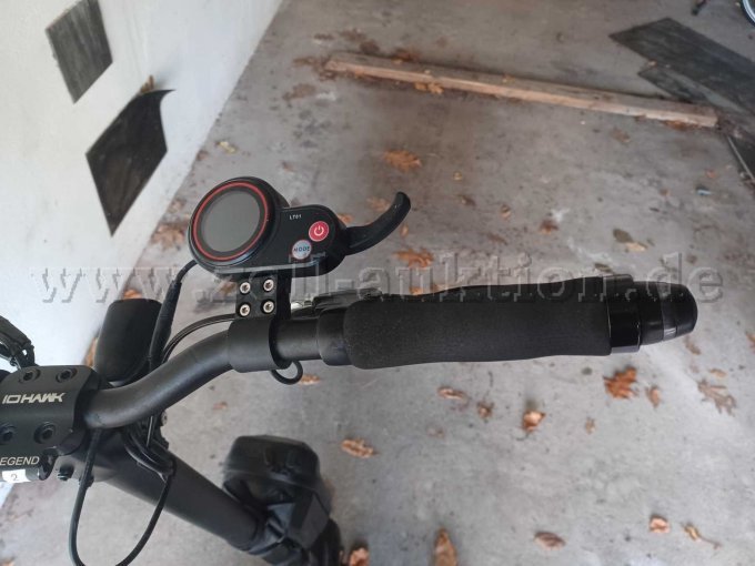 Rechter Griff mit Gashebel