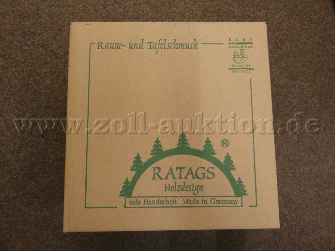 1 echte dennenpiramide, gesneden jager, rookhuisje (in originele verpakking), gebr – foto 7 – kavel bij Zoll-Auktion, Pirna
