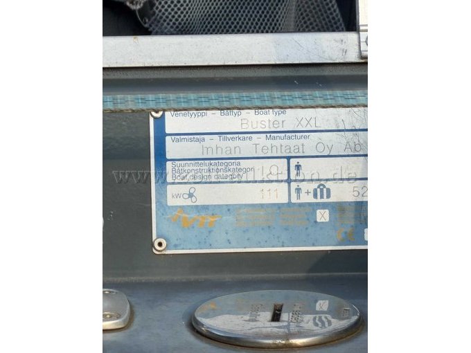 Typenschild Boot
