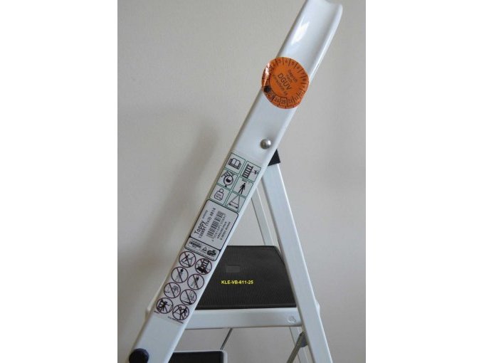 Produktinformationen und Sicherheitshinweise sowie Beispiel für Aufkleber