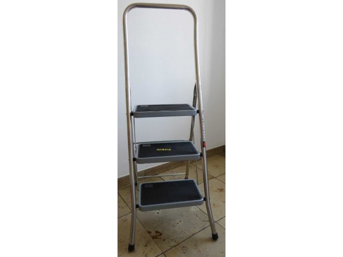 Euroline Stufentritt 6200003 3-Stufen-Leiter mit hohem Haltebügel