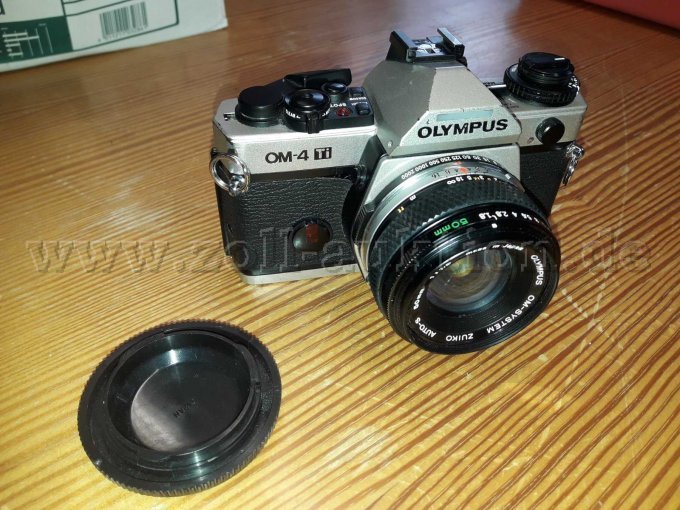 Olympus OM-4 Ti Kamera Ansicht von vorne