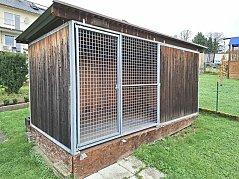 Hundezwinger von vorne gesehen