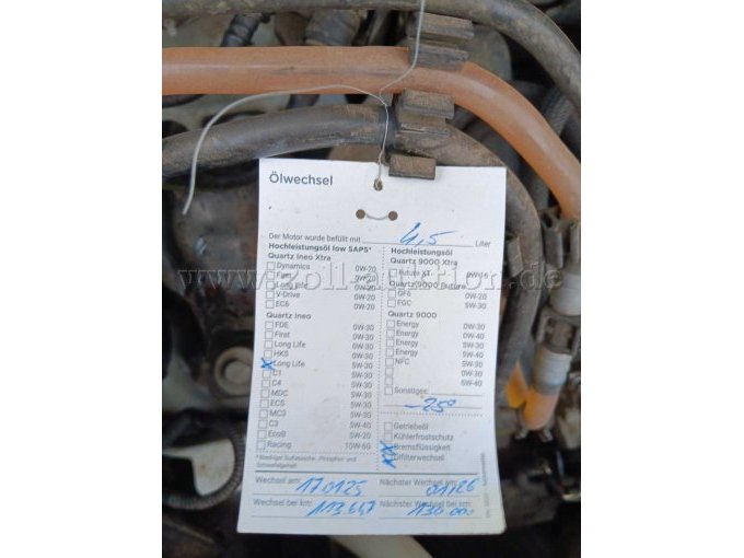 Detail letzte Wartung