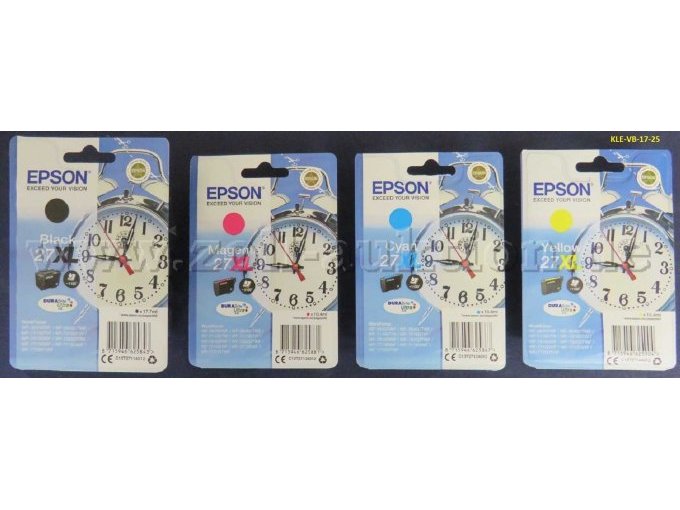 4 x EPSON Tintenpatronen 27Xl